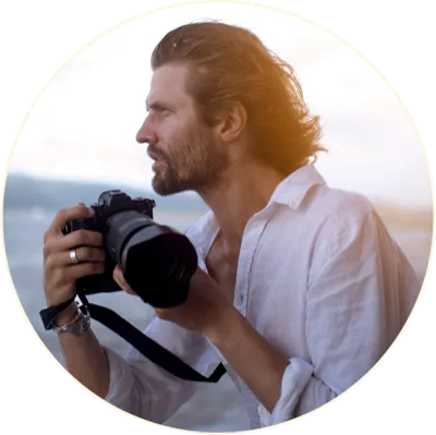 Dominic Loneragan with his camera